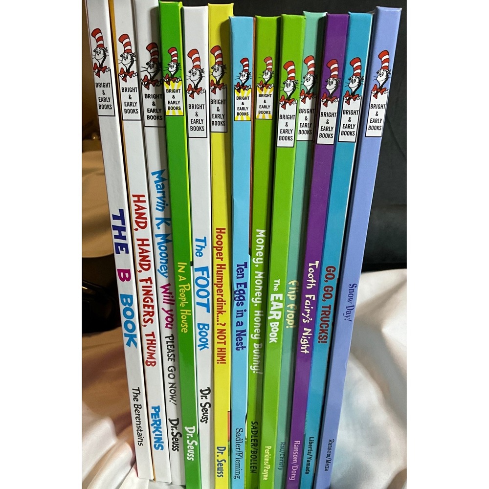 Dr Seuss Bright and Early Books for Beginner Readers Hardcover Set of 13